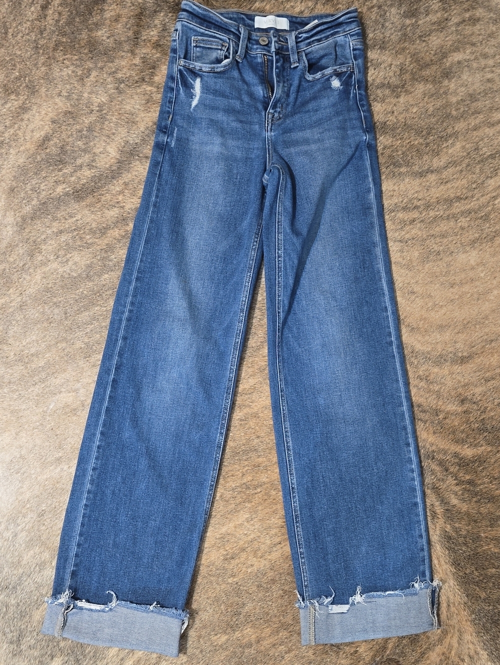 Vervet 23 Long High-Rise Wide Leg Blue Jeans